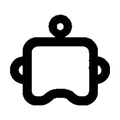Monoline Robot Face Logo
