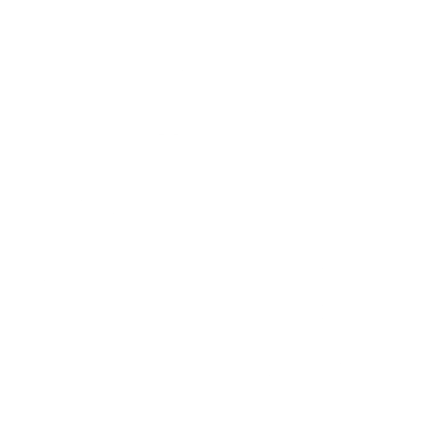 Monoline Robot Face Logo #ffffff