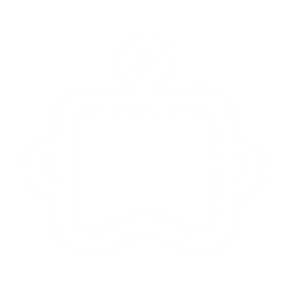 Monoline Robot Face Logo #ffffff