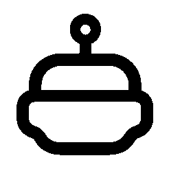 Robot Head Monoline Logo