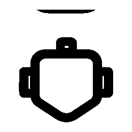 Monoline Robot Head Logo