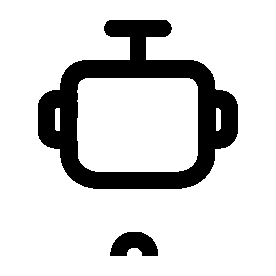 Monoline Robot Head Logo