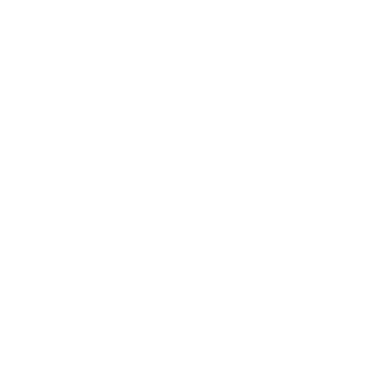 Monoline Robot Head Logo #ffffff
