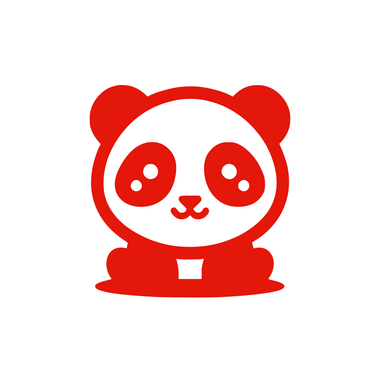 Panda Bear Logo #E3170A