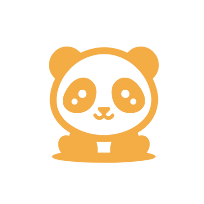 Panda Bear Logo #F4AC45