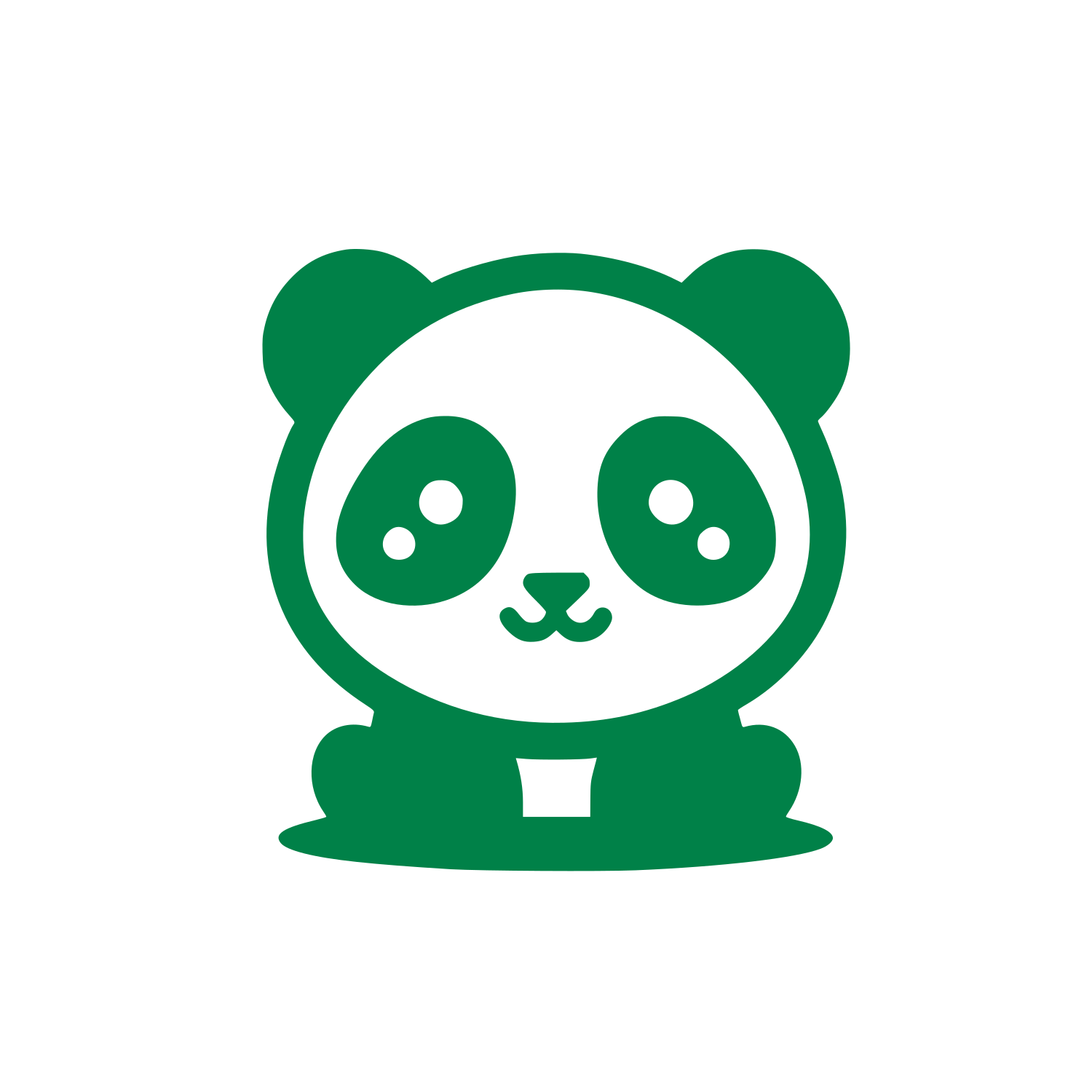 Panda Bear Logo #008148