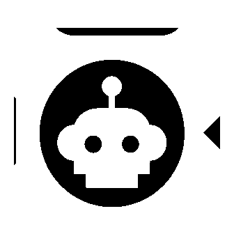 Robot Head Circle Logo