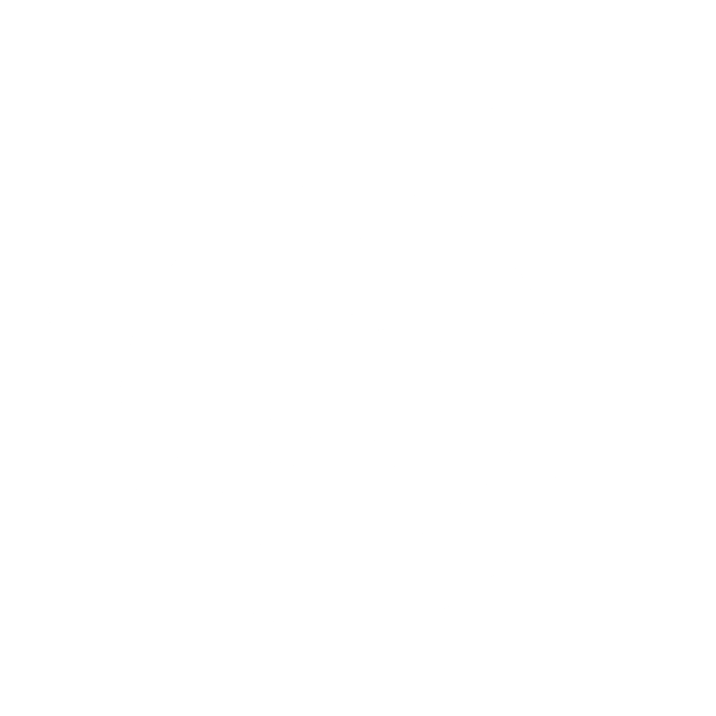 Robot Head Circle Logo #ffffff