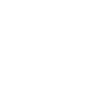 Robot Head Circle Logo #ffffff