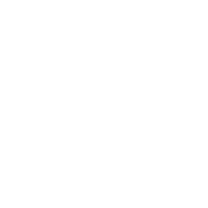 Robot Head Negative Space Logo #ffffff