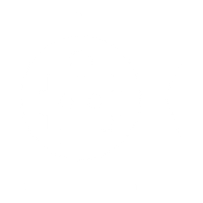 Robot Head Circle Logo #ffffff