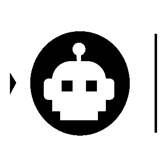 Robot Head Circle Logo