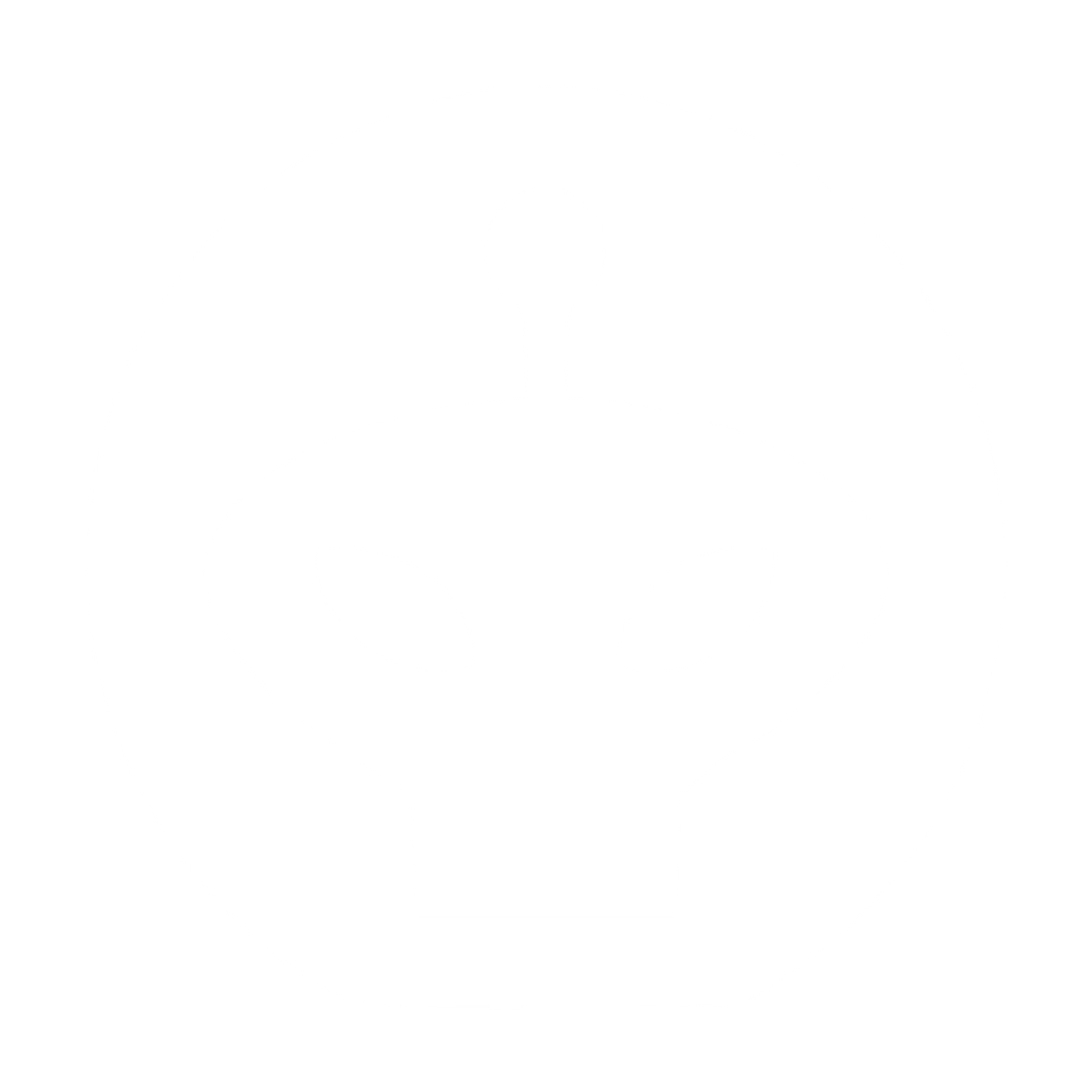 Alien Robot Head Logo #ffffff