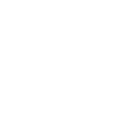 Alien Robot Head Logo #ffffff