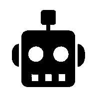Bold Geometric Robot Logo