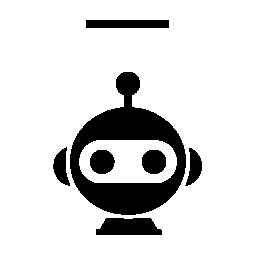 Bold Geometric Robot Logo