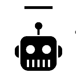 Bold Geometric Robot Head Logo