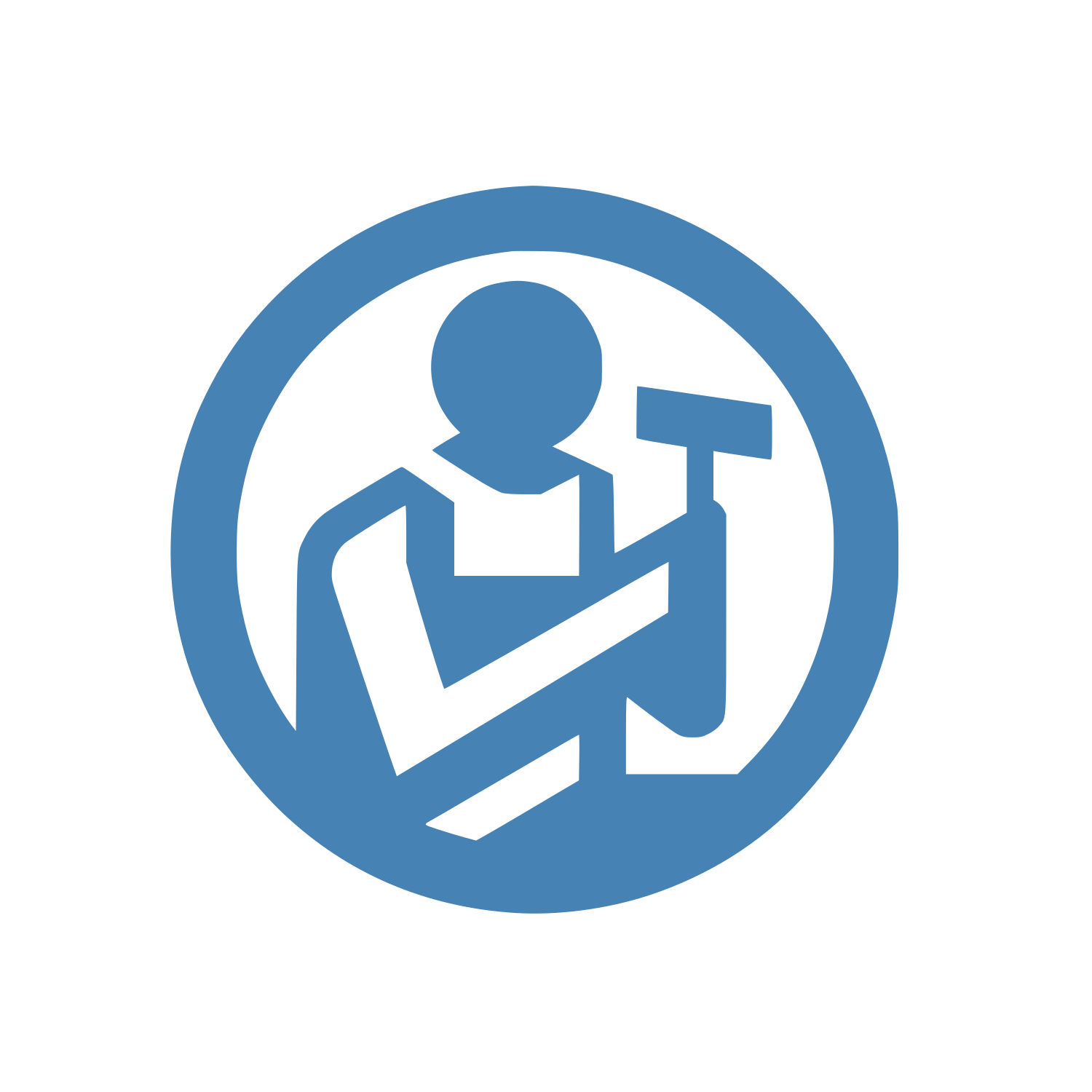 Worker Tool Logo #4682B4