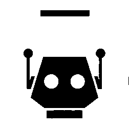 Bold Geometric Robot Logo
