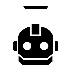 Bold Geometric Robot Head Logo