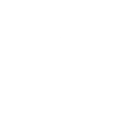 Bold Robot Head Logo #ffffff
