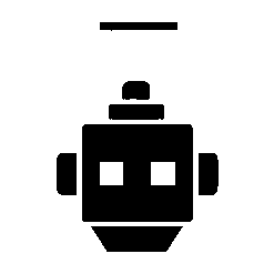 Bold Geometric Robot Head Logo