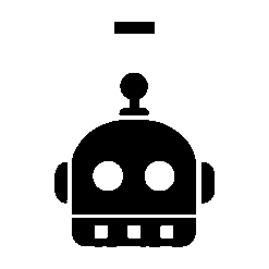Bold Geometric Robot Logo