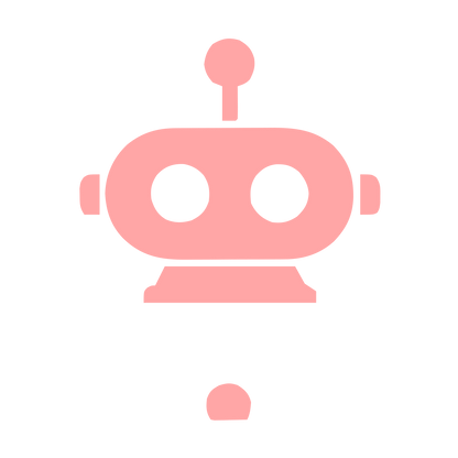 Robot Head Logo #ffa6a6