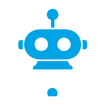 Robot Head Logo #00a3e4