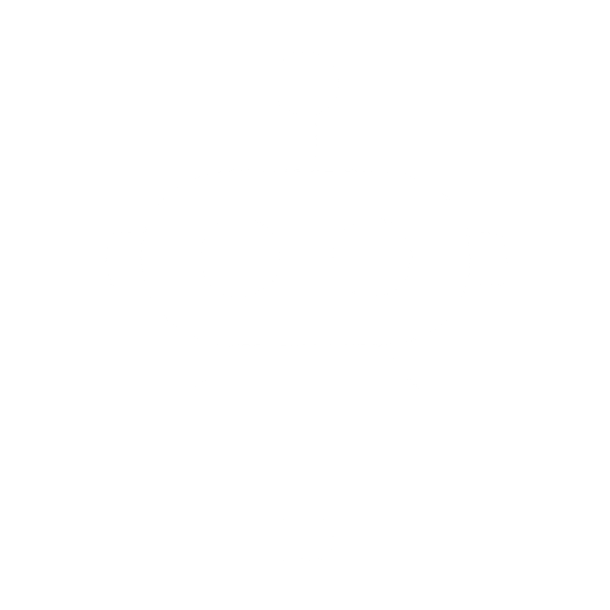Robot Head Logo #ffffff