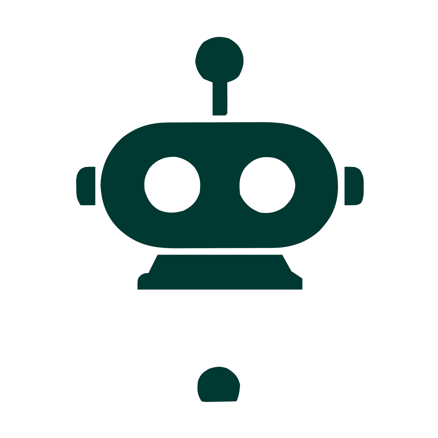Robot Head Logo #003932