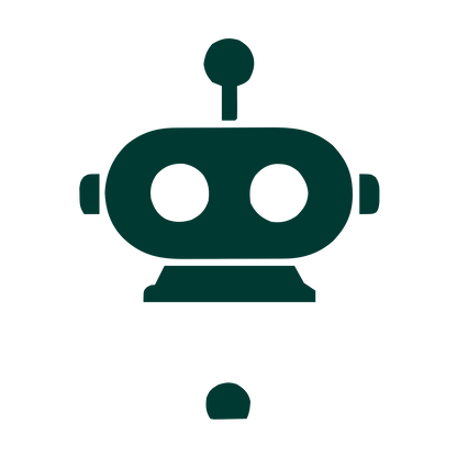 Robot Head Logo #003932