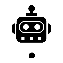 Bold Geometric Robot Logo