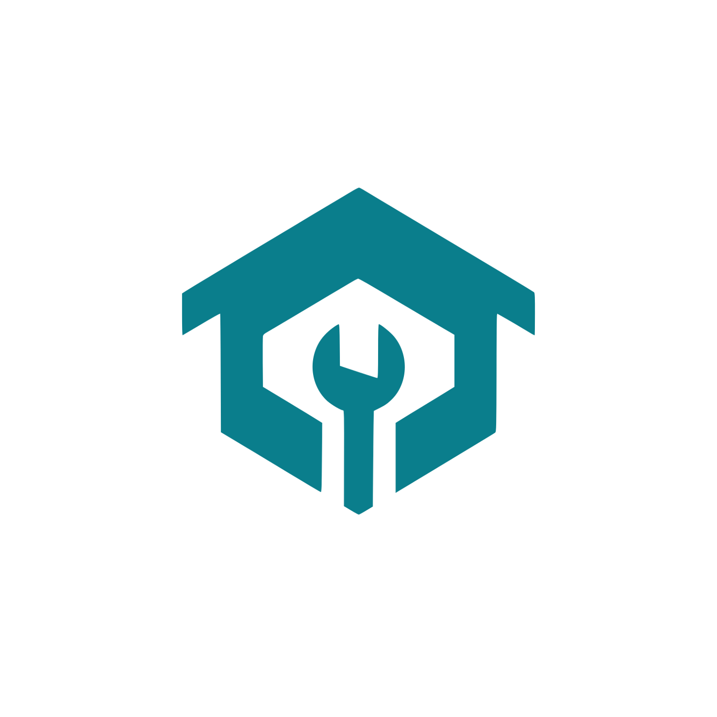 Home Repair Logo #0A7E8C