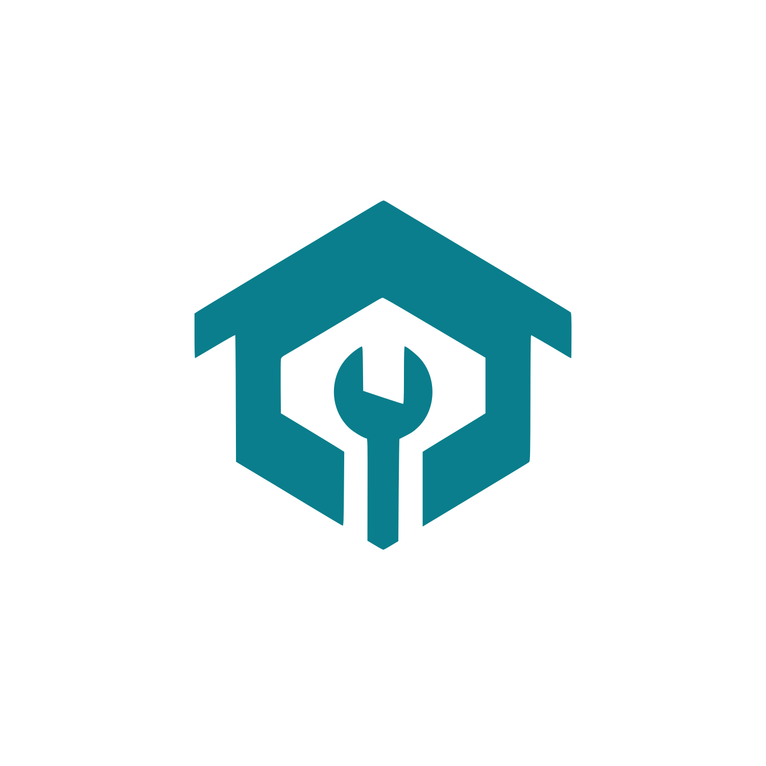 Home Repair Logo #0A7E8C