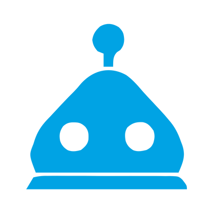Robot Head Dome Logo #00a3e4