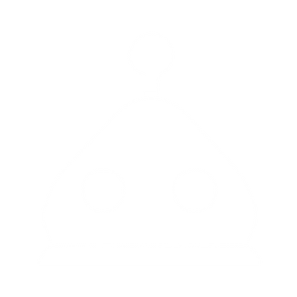Robot Head Dome Logo #ffffff