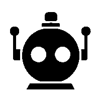 Bold Geometric Robot Logo