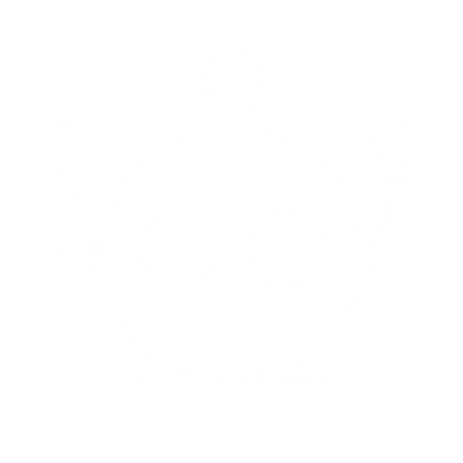 Bold Geometric Robot Logo #ffffff