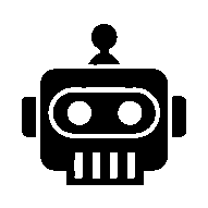 Bold Geometric Robot Logo