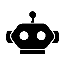 Bold Geometric Robot Logo