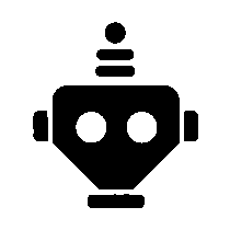 Bold Geometric Robot Logo