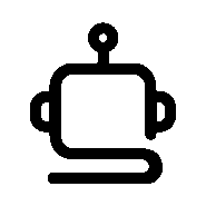 Monoline Robot Head Logo