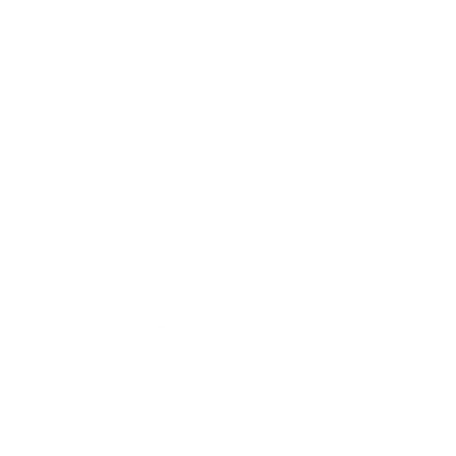 Monoline Robot Head Logo #ffffff