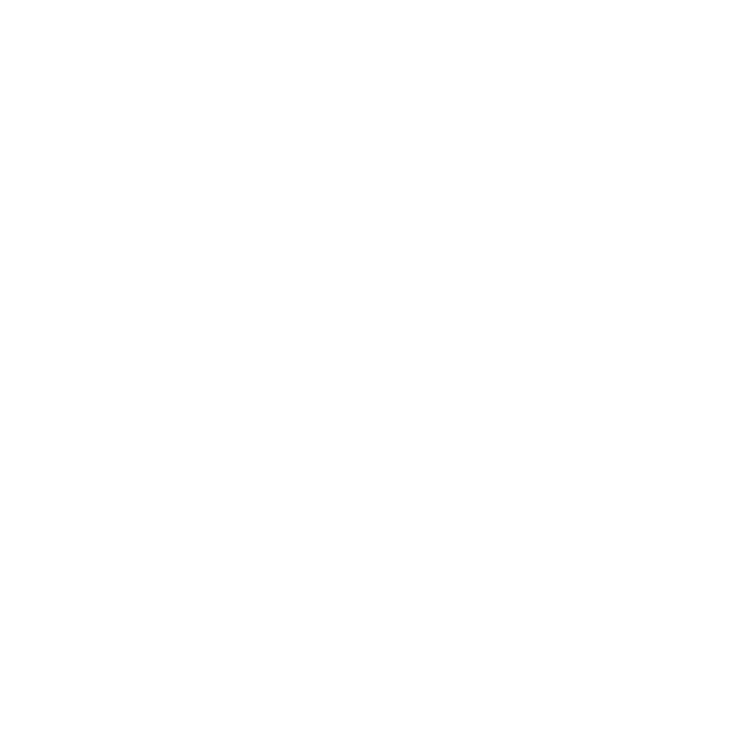 Monoline Robot Head Logo #ffffff