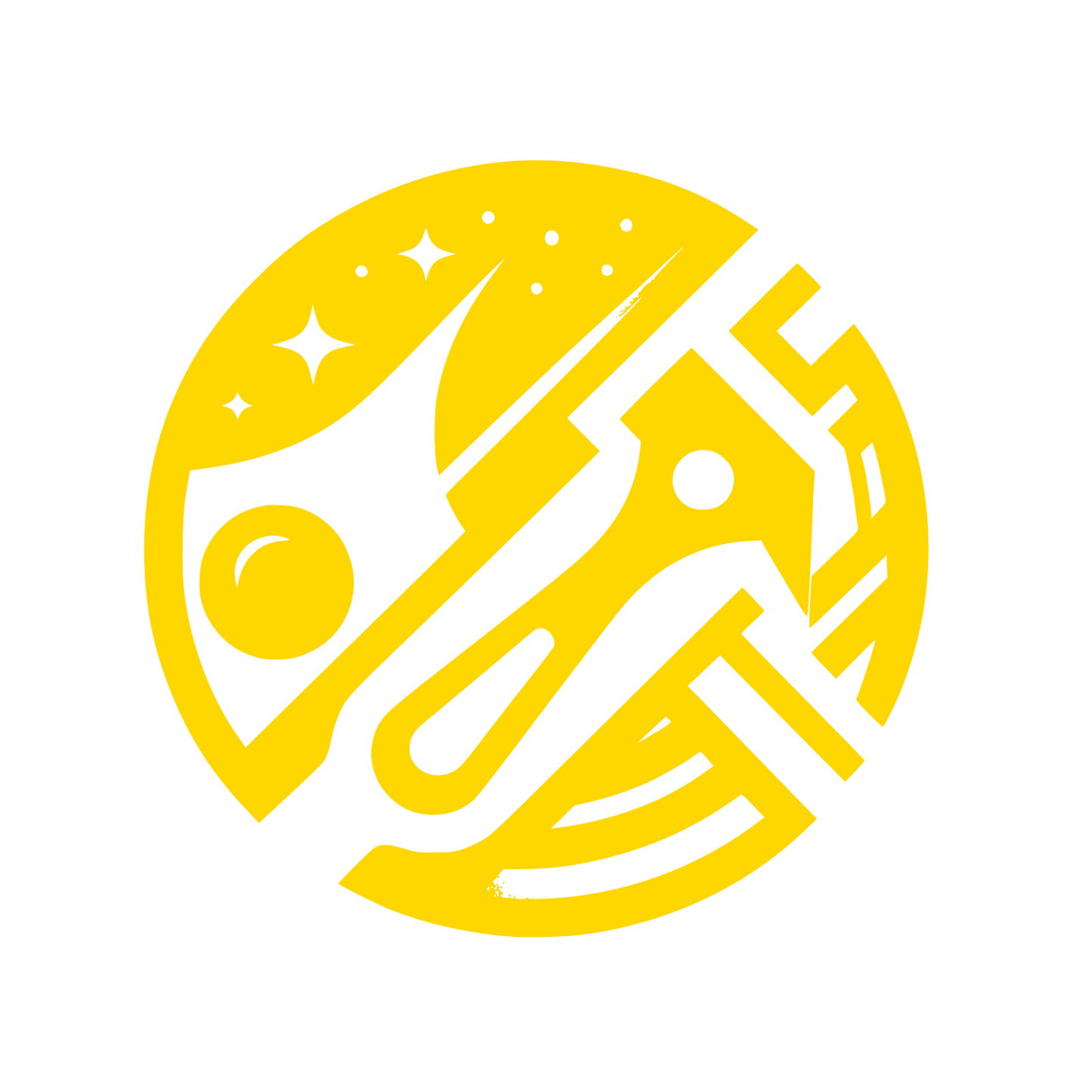 Space Tool Logo #FFD700