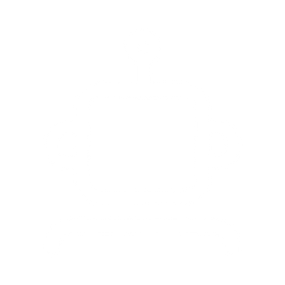 Monoline Robot Head Logo #ffffff