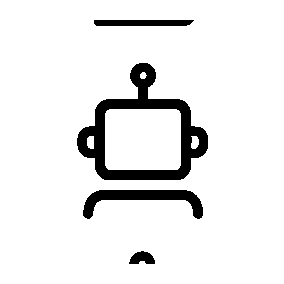 Monoline Robot Head Logo