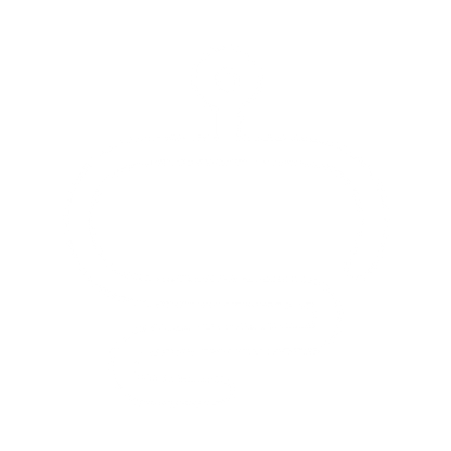 Monoline Robot Head Logo #ffffff