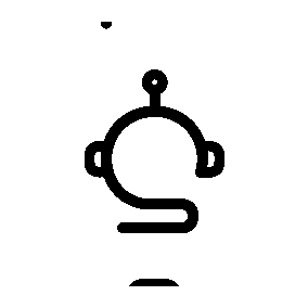 Monoline Robot Head Logo